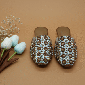 Emblished Ethnic Pattern Mules